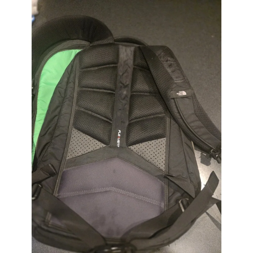 The North Face Surge FlexVent Backpack Black Laptop School Travel Book Bag‎